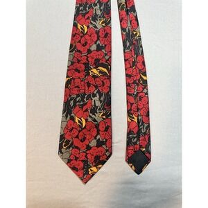 Fendi Floral Red Poppy Men's Neck Tie